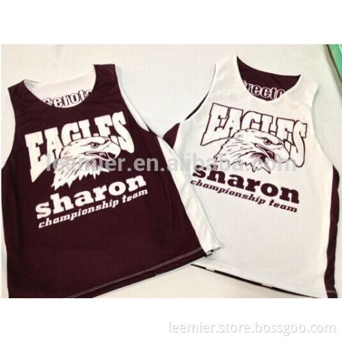 Dry fit sports reversible pinnies for men
